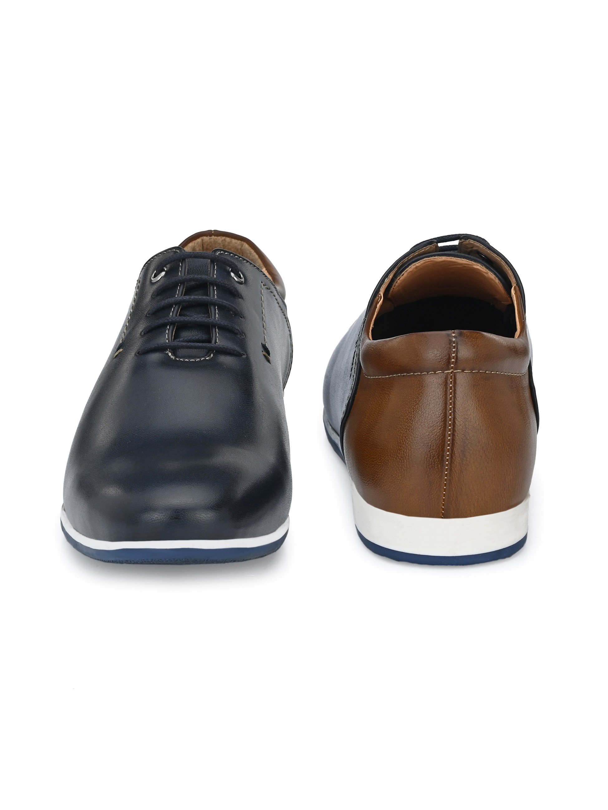 San Frissco Men Simon Blue Sneakers Faux Leather Casual Sneakers